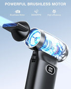 Electric Compressed Air Duster Cordless: 60 MPH High Wind Speed Mini Air Blower - Image 2