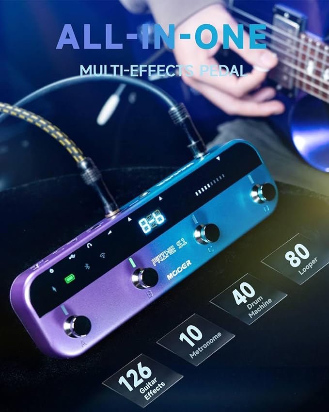 MOOER S1 Multi-Effects Processor, Stereo Electric Guitar Pedals - Image 4