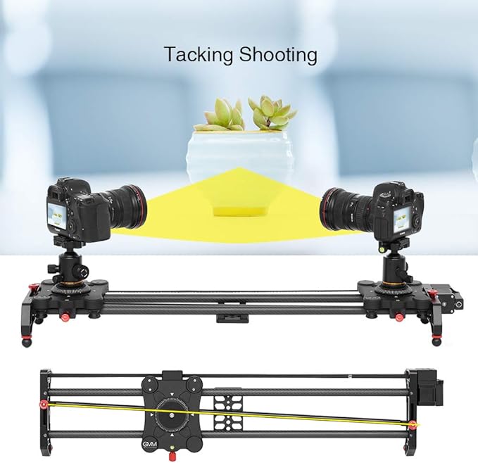 GVM Motorized Camera Slider, Tracking Shooting and 120 Degree Panoramic Shooting - Image 4
