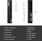 Lenovo ThinkCentre M70q Tiny 1L Business Desktop Computer, 12th Gen Intel - Image 3