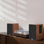 Elimavi Powered Bluetooth 5.3 Bookshelf Speakers - 60W Record Player Speakers - Image 7