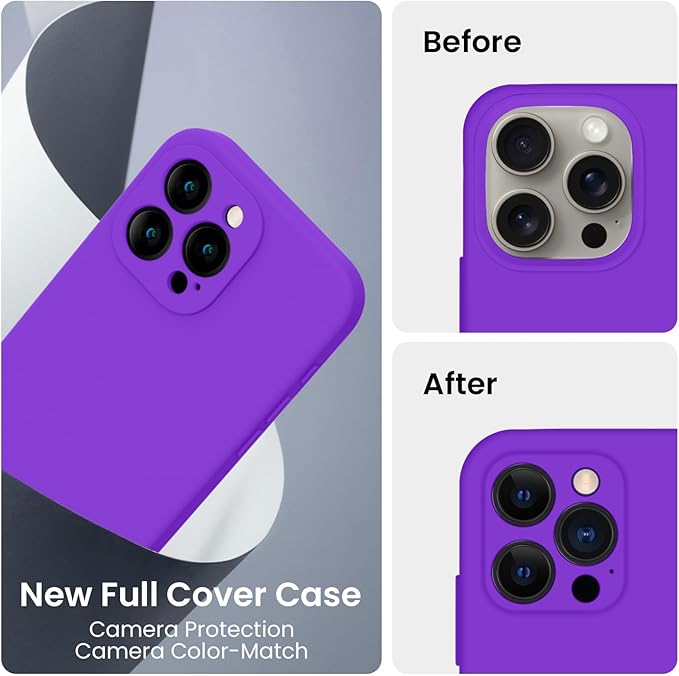 FireNova Designed for iPhone 15 Pro Case, Silicone Upgraded Phone Case with - Image 3