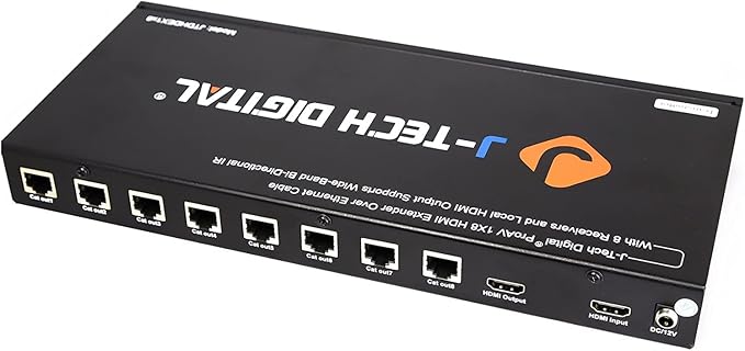 J-Tech Digital JTDHDEX1x8 ProAV Premium Quality 1X8 HDMI Extender/HDMI - Image 4