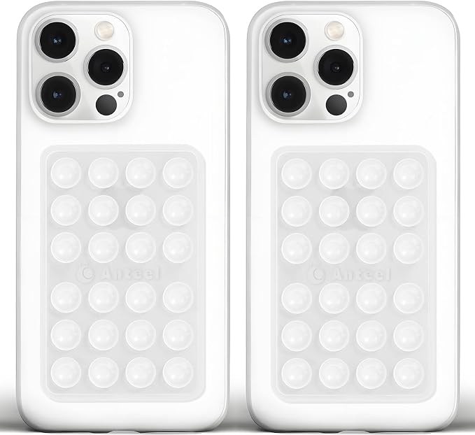 Anteel Medium-Sized Silicone Suction Phone Case Adhesive Mount, Enhanced by JingJinYY
