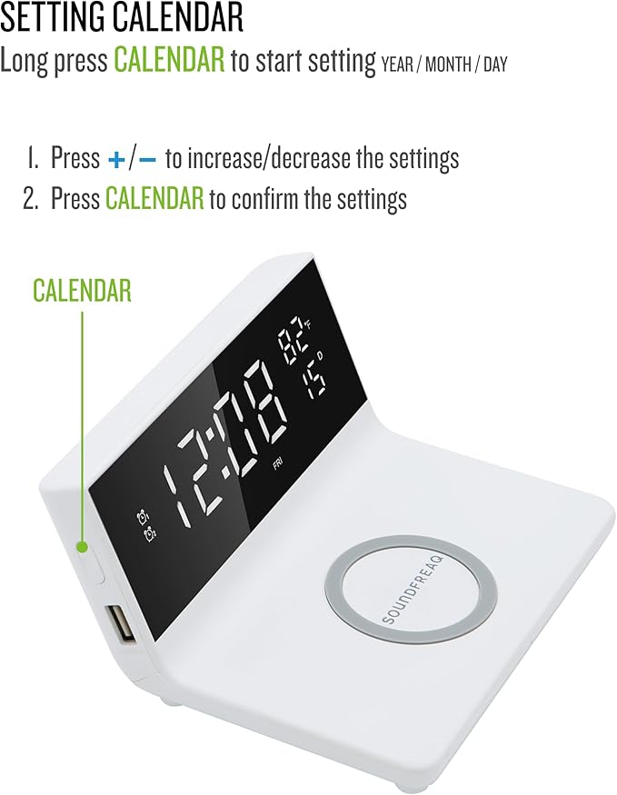 Soundfreaq Charge Rise II, SFQ-20: Digital Alarm Clock, - Image 5