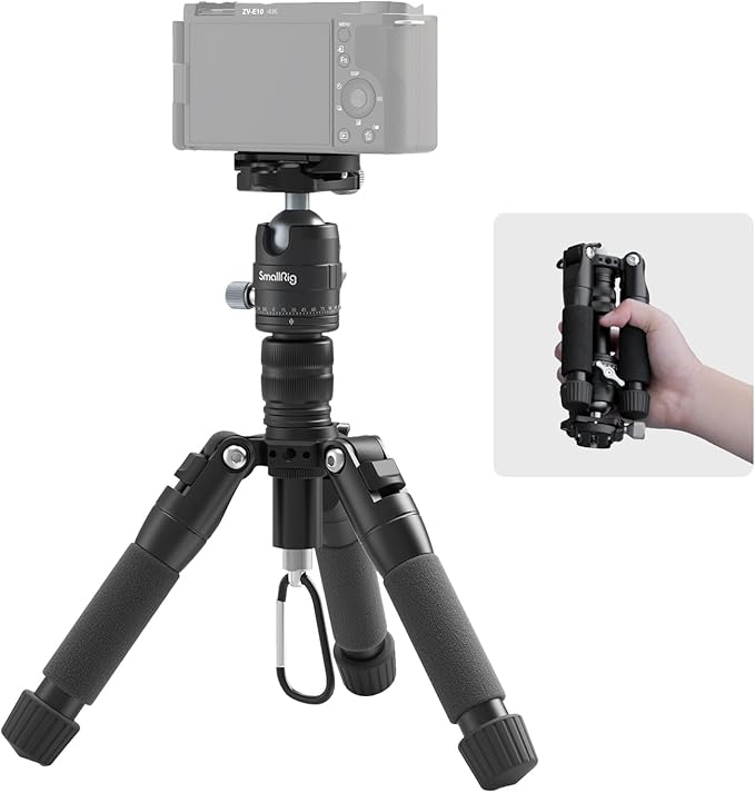 SmallRig VT-20 Aluminum Mini Tripod, Compact Desktop Tripods by SmallRig