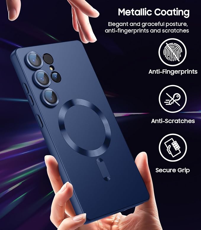 Magnetic for Samsung Galaxy S25 Ultra Case Slim Soft Silicone Bumper Shockproof - Image 6