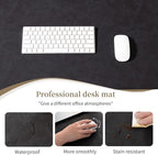 Leather desk pad for computer and laptops, Large mouse pad and keyboard mat - Image 4