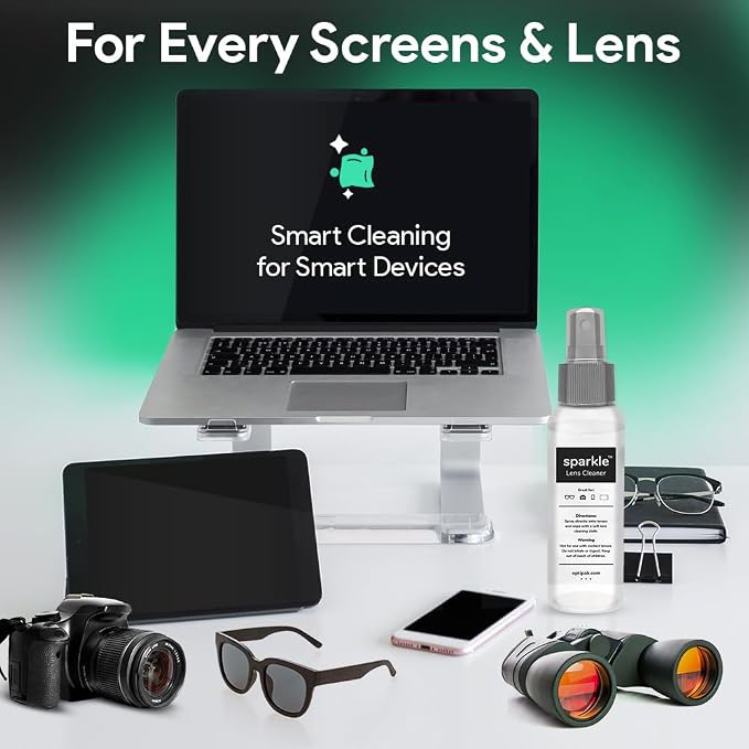 Sparkle Anti-Reflective Lens Cleaner Spray kit | 1oz Glasses Cleaner Spray + - Image 9
