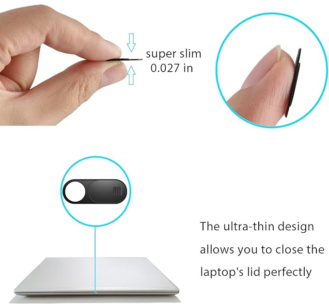 ZUCUCUC Laptop Camera Cover Slide, Camera Cover, 6 Pack Ultra Thin Webcam Cover - Image 4