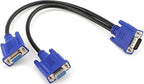 PASOW VGA Splitter Cable 1080P Dual VGA Monitor Y Cable 1 Male to 2 Female - Image 5