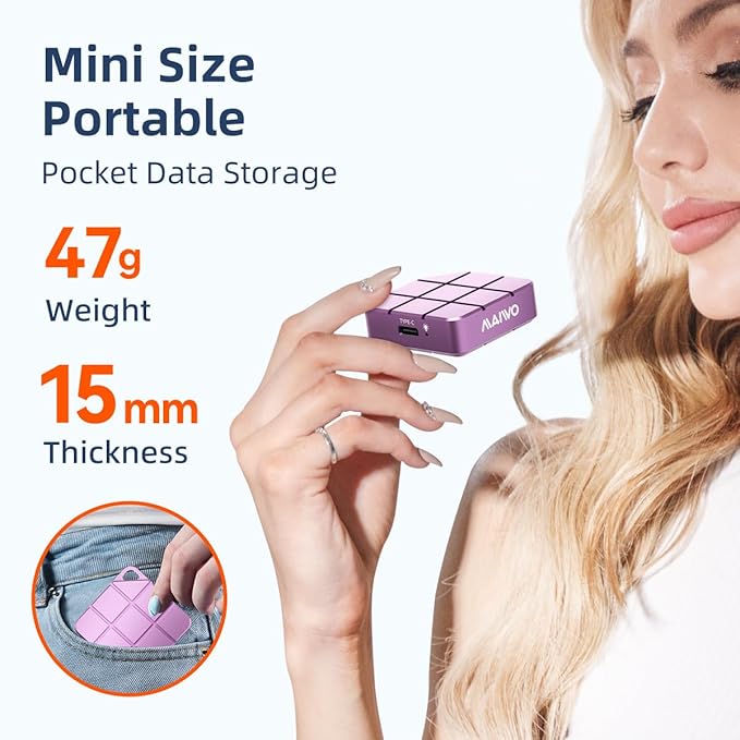 MAIWO 512GB Portable SSD External Solid State Drive, USB 3.2 GEN 2 Type-C Up to - Image 3