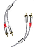 2RCA to 2RCA Cable 2 RCA Male Hi-Fi Systems Audio Stereo Subwoofer Cable by Unknown