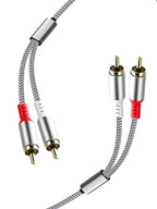 2RCA to 2RCA Cable 2 RCA Male Hi-Fi Systems Audio Stereo Subwoofer Cable by Unknown