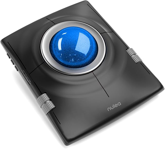 Nulea M512 Wireless Trackball Mouse, Ergonomic 55mm Trackball, 4 Level by Nulea