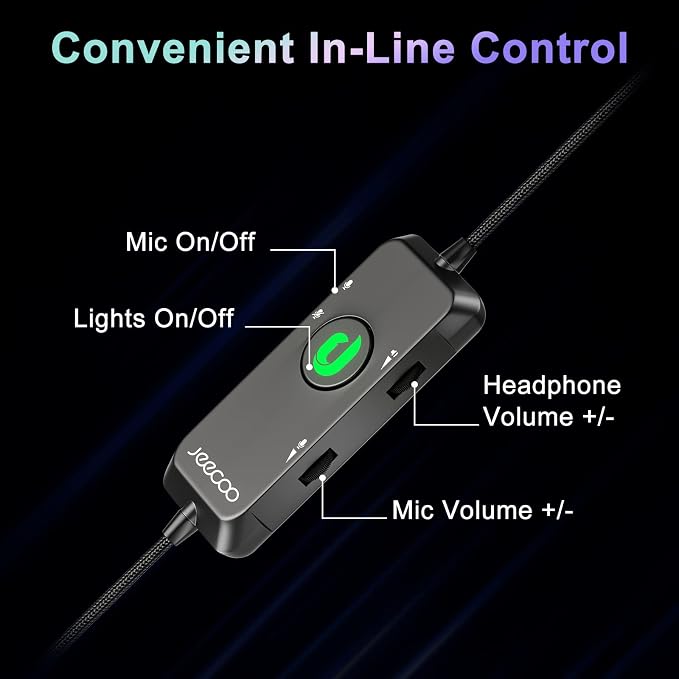 Jeecoo V20U USB Pro Gaming Headset - Image 9