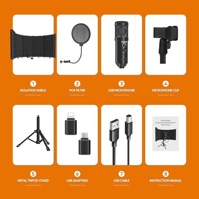 Studio Recording Microphone Isolation Shield - Image 6