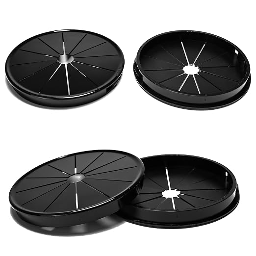4 Pcs Cable Grommet, Snap Bushing 4" Mounting Diameter, Flexible Petal-Shaped by BOPOREAE