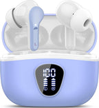 Wireless Earbuds, IP7 Waterproof in Ear Earphones, LED Display Ear buds by BESNOOW