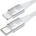 USB C to Lightning Cable 6FT, Power iPhone Charger Cord MFi Certified Braided by Aiminu