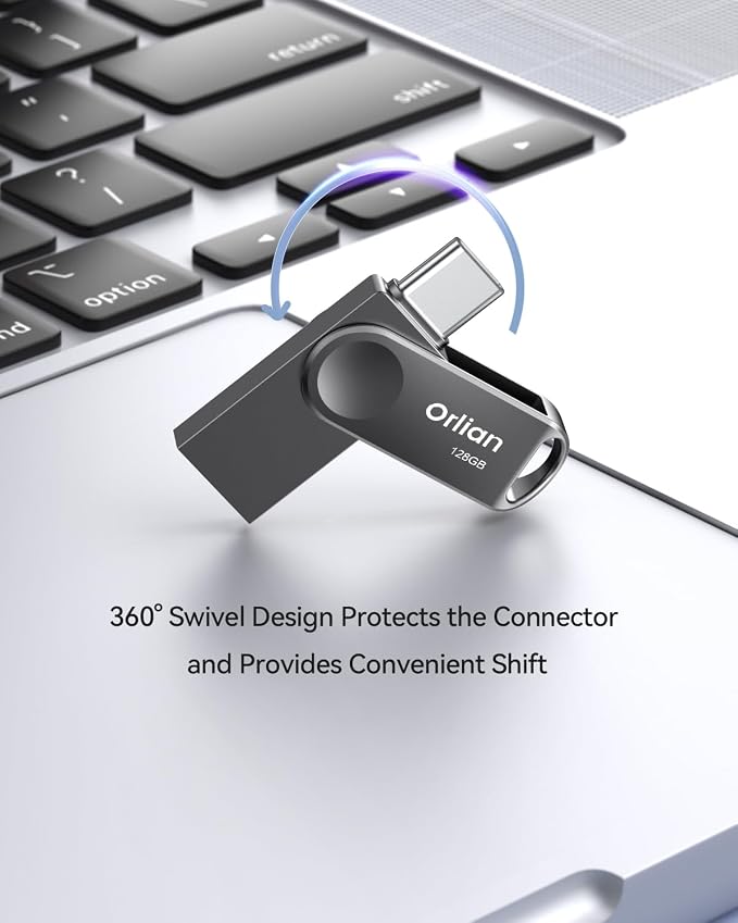 128GB USB C Flash Drive, Dual Drive USB 3.0 and Type C Thumb Drive Up to - Image 4