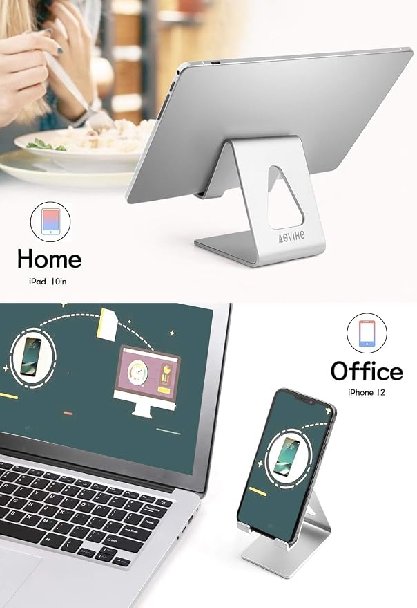 Cell Phone Stand for Desk, Desktop Phone Holder, Aluminum Mobile Phone Stand - Image 4