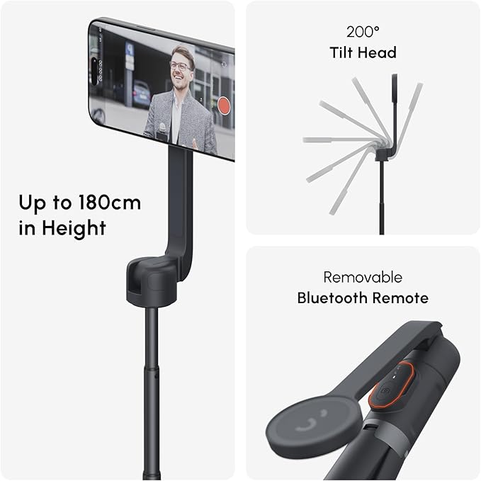 ShiftCam SnapStand Max – Magnetic Selfie Stick & Tripod – Compact, Foldable & - Image 4