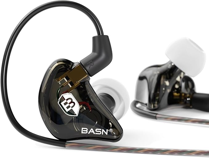 BASN Bsinger PRO in-Ear Monitors Hybrid Dynamic Dual Drivers Two Detachable by BASNAudio
