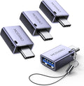 MOSWAG USB C to USB Adapter 4 Pack, USBC Male to USB 3.0 Female MacBook Pro Air by MOSWAG