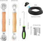 Window Screen Repair Kit, Steel/Nylon Roller Tool - Image 2