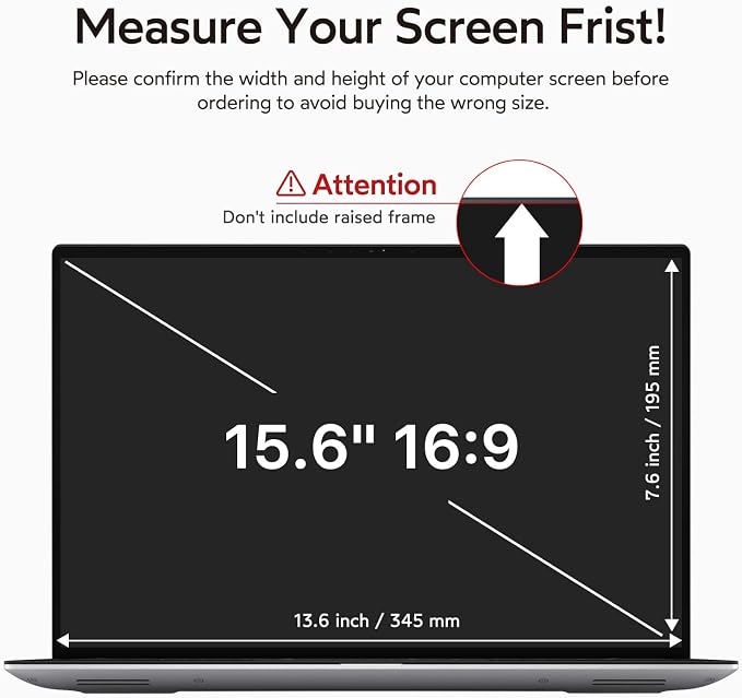 bersem 2 Pack 15.6 Laptop Privacy Screen - Image 6