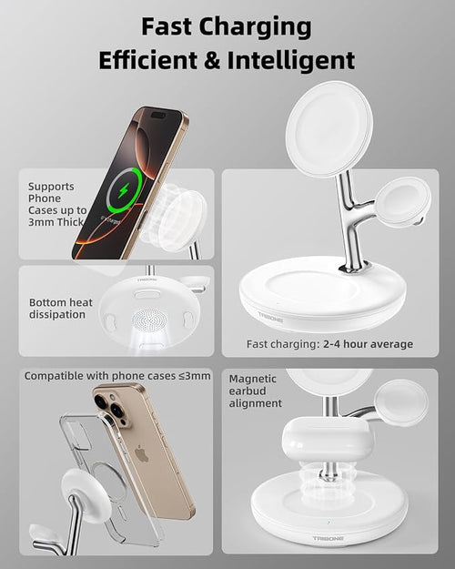 3 in 1 Magnetic Wireless Charger Stand - Image 2