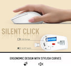 White Wireless Keyboard and Mouse Combo - Image 8