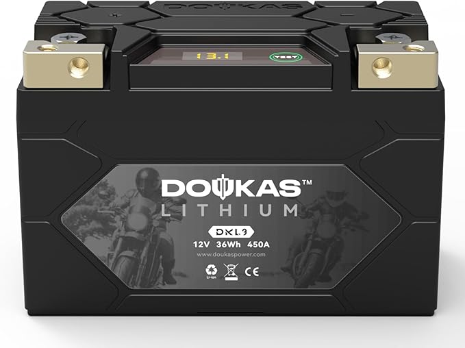 DKL9 450A LiFePO4 Motorcycle Lithium Battery, 12V 3Ah Powersports Battery by NOWSTARTTHEDEVICEIMMEDIAT