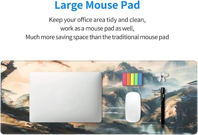 Large Mouse Pads Anime Landscape Mountain Wilderness Wonderland Non-Slip Rubber - Image 8