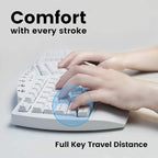 Perixx Periboard-612 Wireless Ergonomic USB Split Keyboard, US English Layout - Image 6