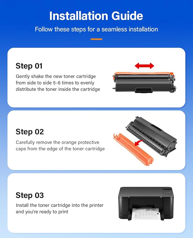 TN433 Toner Cartridge 4-Pack Replacement Compatible - Image 4
