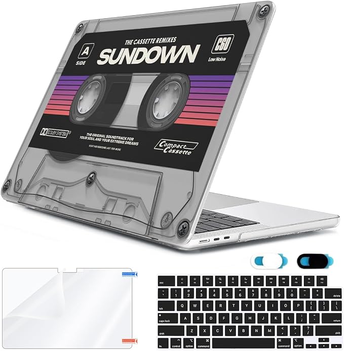 Compatible with MacBook Air 13.6 inch Case 2025 2024 2023 2022 Release M4 A3240 by HOHAIYOO