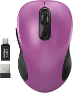 WisFox 2.4G Wireless Mouse for Laptop, Ergonomic Computer Mouse by Bringyouqualityproducts