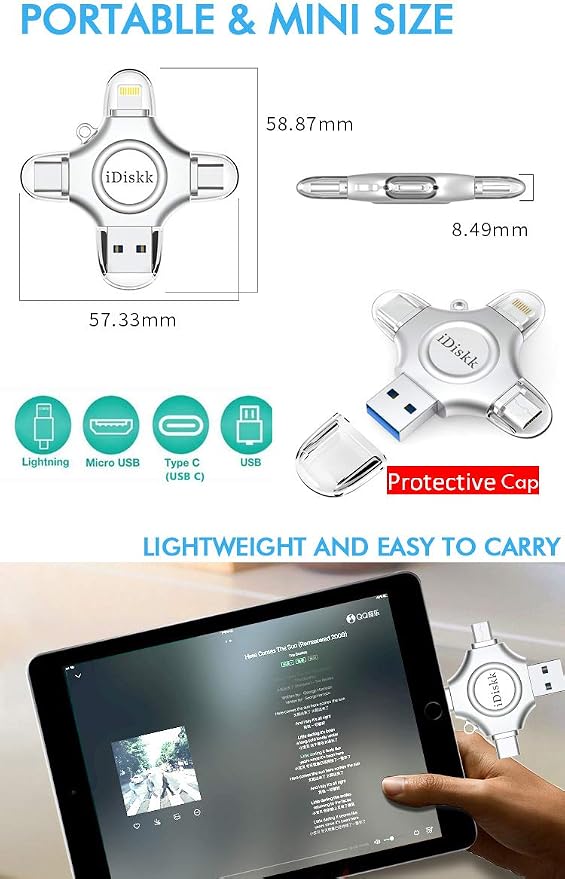 256GB App-le Certified iPhone 17 16 iDiskk FLASHDRIVE 256GB USB C Thumb Drive - Image 5