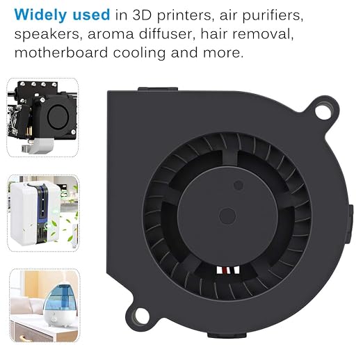 GDSTIME 5V USB Blower Fan 60mm, 60mm x 60mm x 15mm Brushless DC Cooling Blower - Image 3