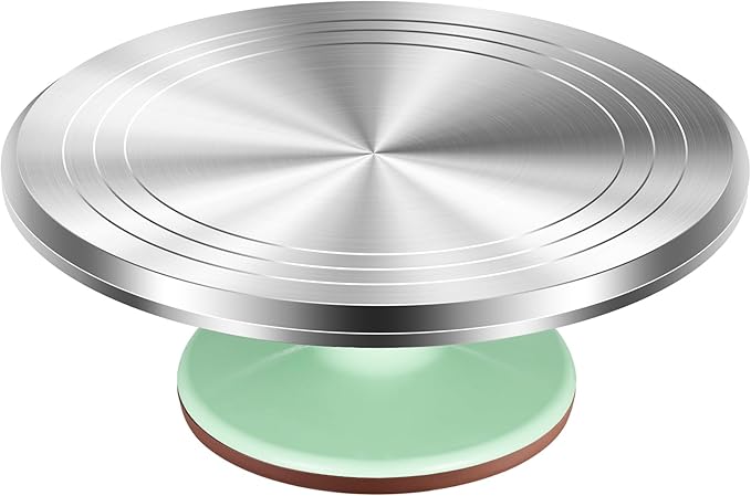 Kootek Aluminium Alloy Revolving Cake Stand 12 Inch Rotating Cake Turntable by Kootek