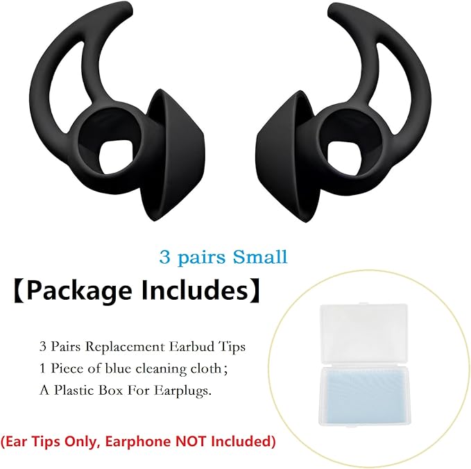 3 Pairs Earbud Tips Small，Eartips Compatible - Image 2
