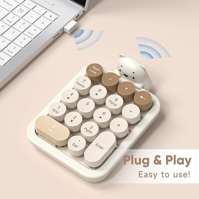 MOFII Wireless Number Pad with Bear - Image 2