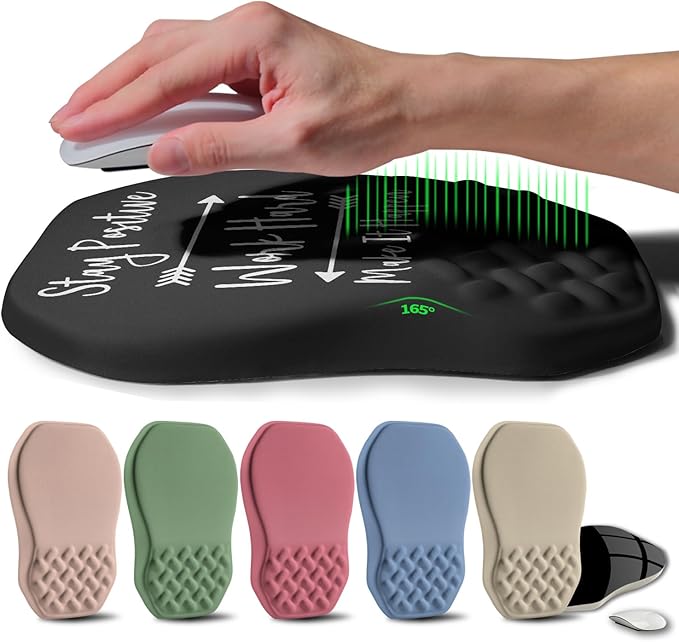 Ergonomic Raised Mouse Pad Wrist Support by Gleamtide