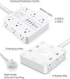 Surge Protector Power Strip 15 Ft Extension Cord, 12 Widely Spaced Outlets 6 - Image 7