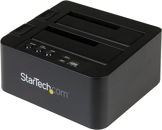 StarTech.com Standalone Hard Drive Duplicator, External Dual Bay HDD/SSD by StarTech