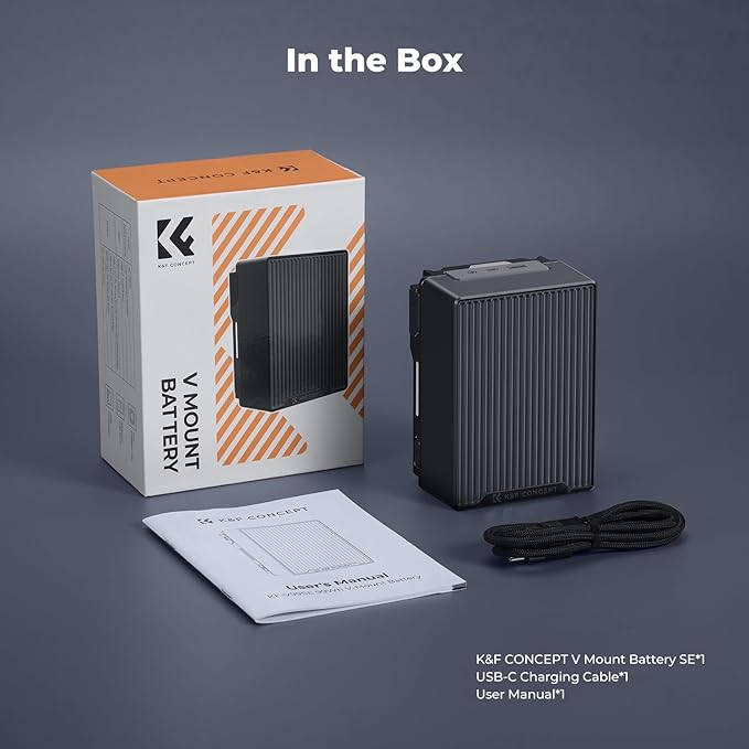 K&F CONCEPT V Mount Battery, 99Wh 6700mAh V-Mount Battery - Image 8