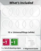 Metal Rings 10PCS, Ultra-Thin for MagSafe Sticker, Magnetic Adapter, Phone - Image 7