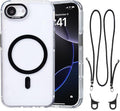 for iPhone 16e Case with Adjustable Phone Lanyard Strap, Compatible with MagSafe by QATYYY